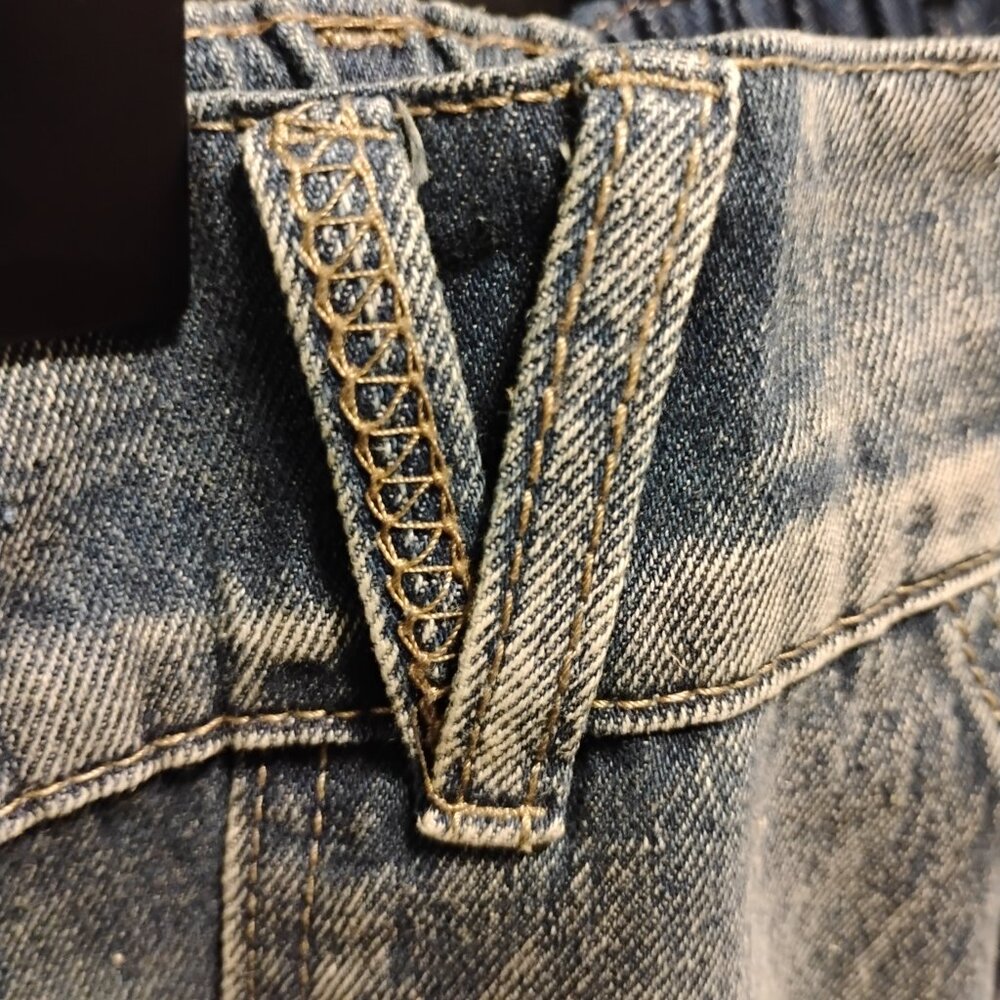 Shein Plus Size Casual Daily Distressed Wide Leg Jeans with Slant Pockets Sz. 1X - Picture 13 of 16